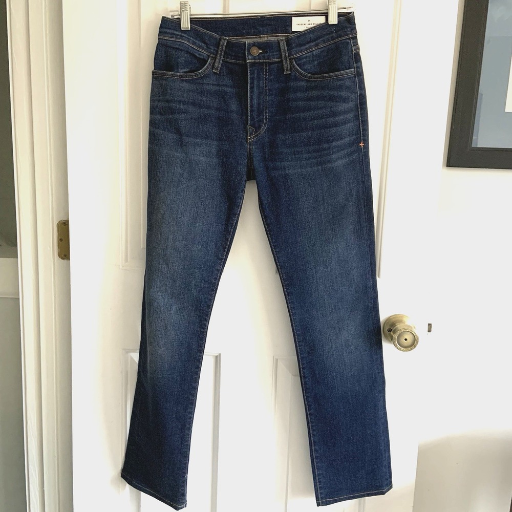 Imogene + Willie Jeans Imogene Slim Size 27 x 29 Handmade USA Dark Wash Stretch